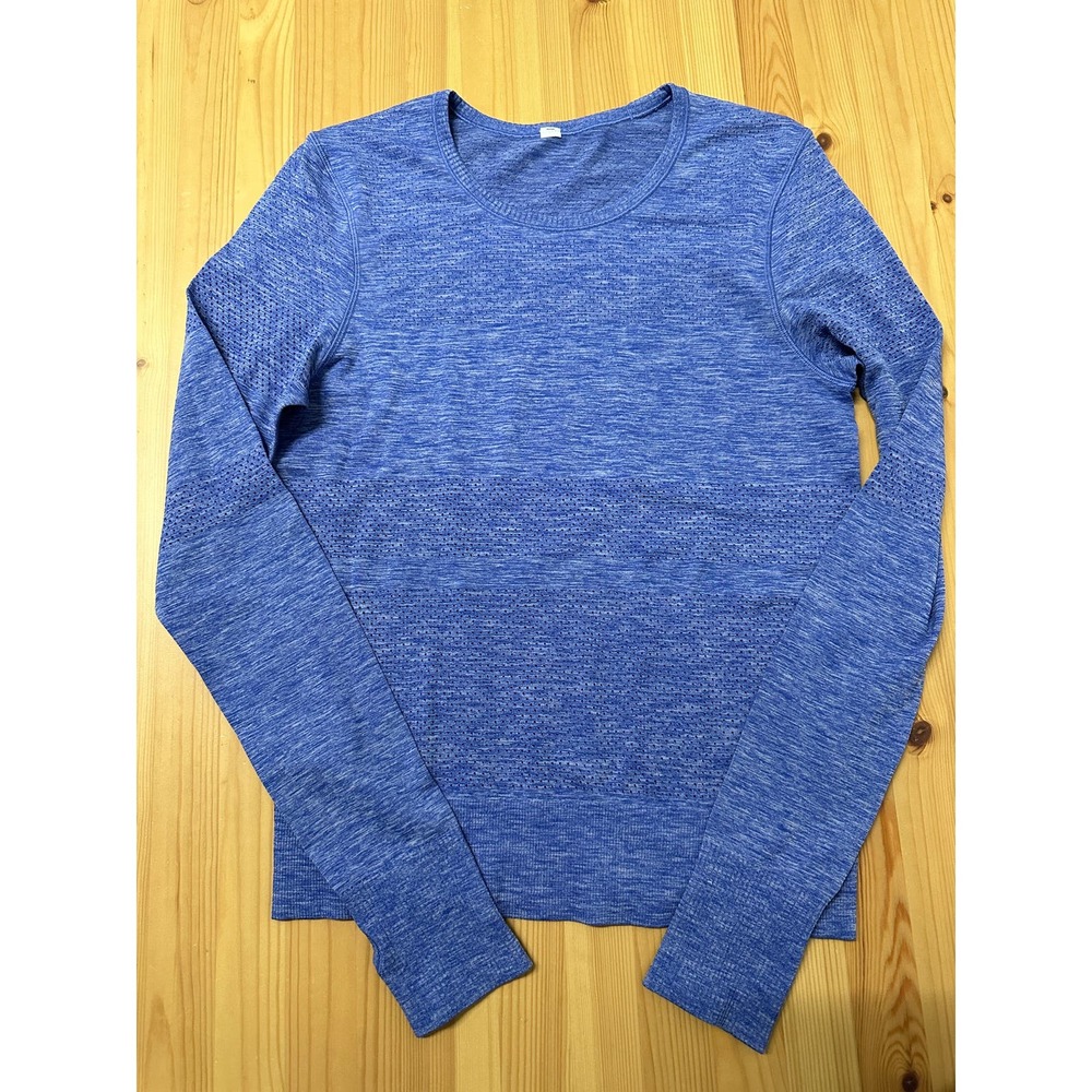 lululemon athletica Blue Long Sleeve Tee